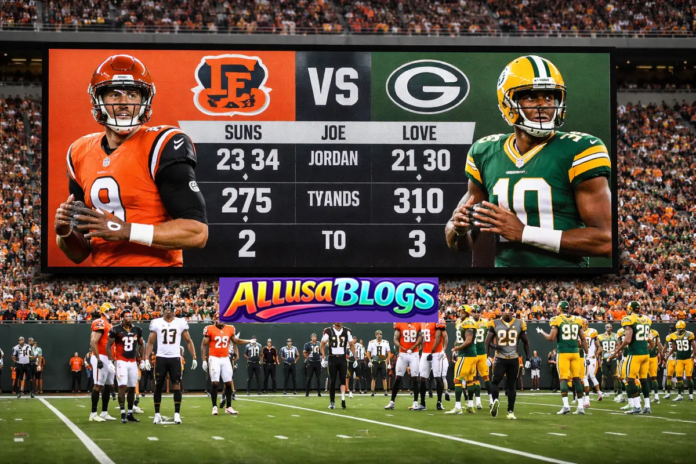 Bengals vs Green Bay Packers Match Player Stats